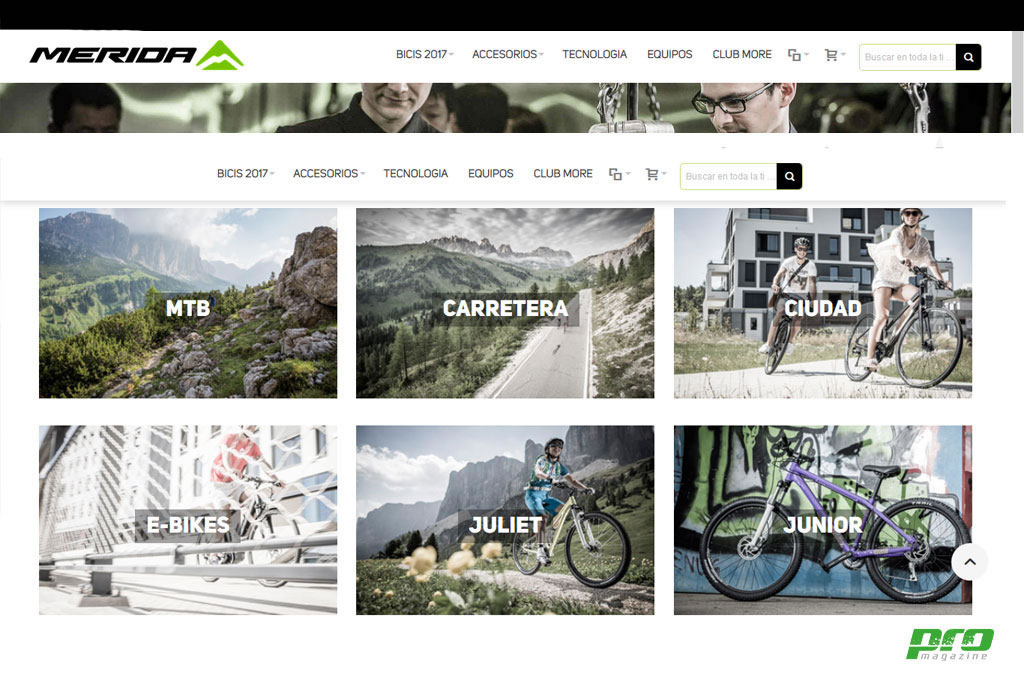 Nueva página web de Merida Bikes