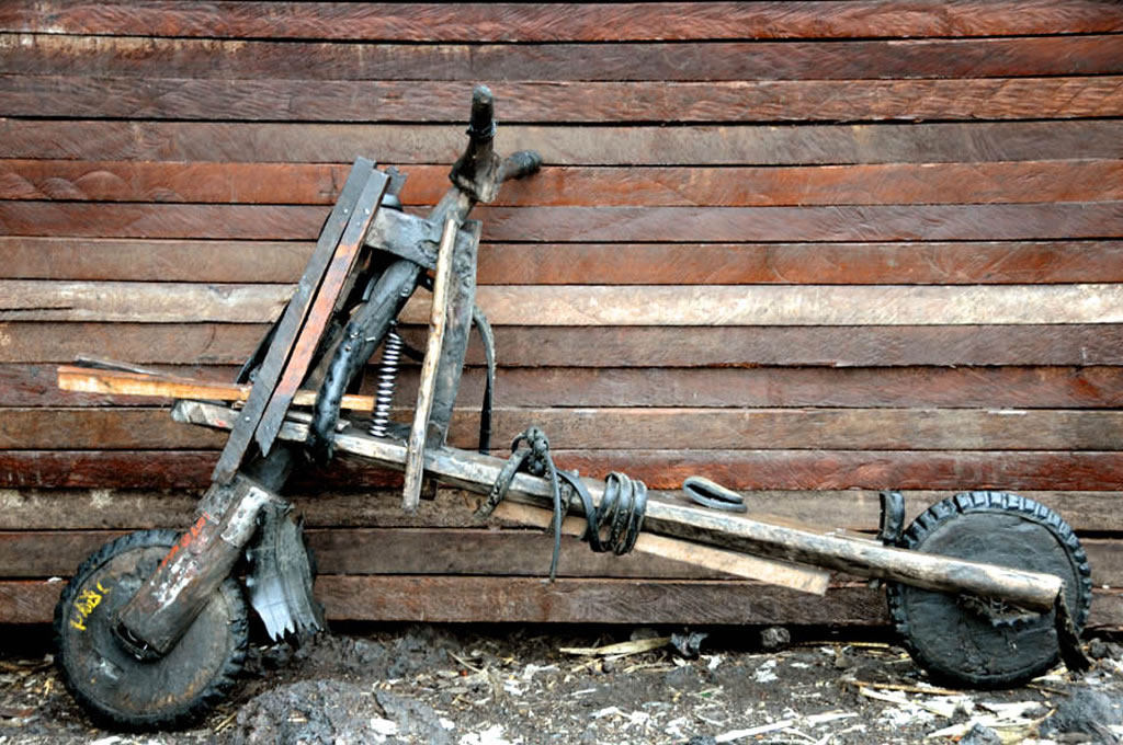 Chukudú, las bicicletas forzudas