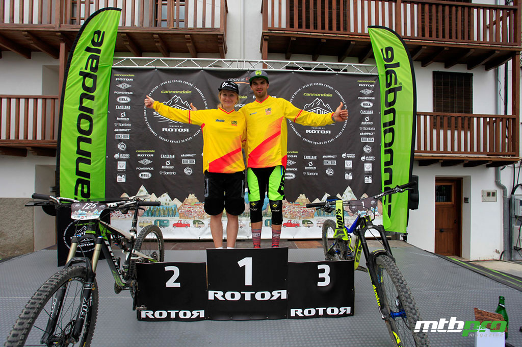 Líderes actuales del Open de España de Enduro 2016, José Borges y Maaris Meier
