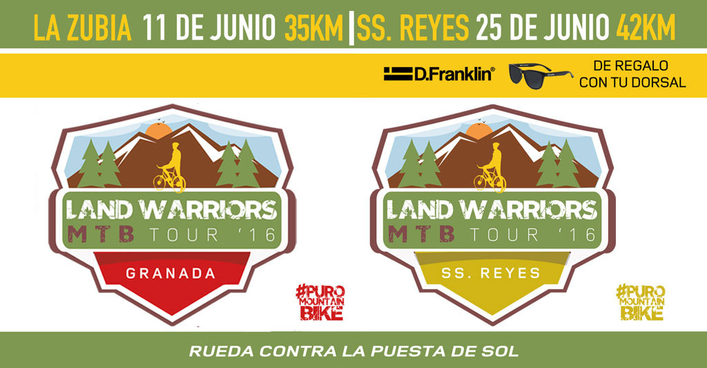 Las 2 primeras pruebas del Land Warriors MTB Tou 2016 serán en Junio en Granada y Madrid