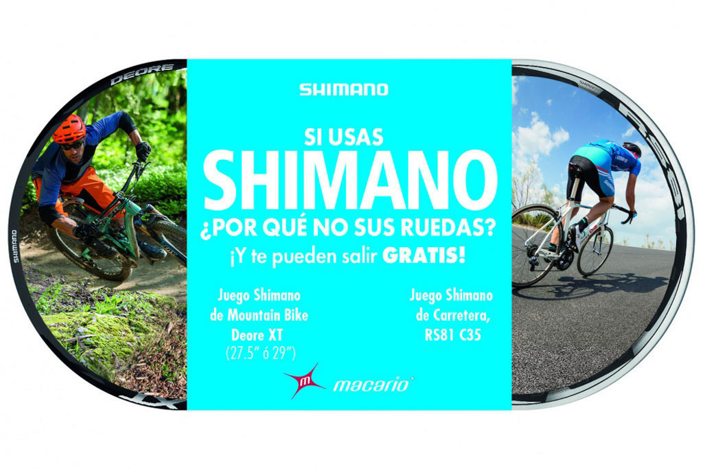 Promo del Alquiler de ruedas Shimano por Macario Llorente