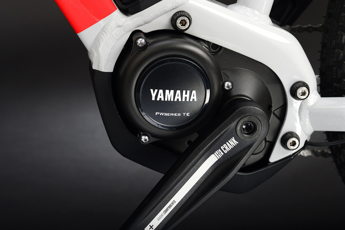 Motor Yamaha montado en una ebike infantil de Haibike