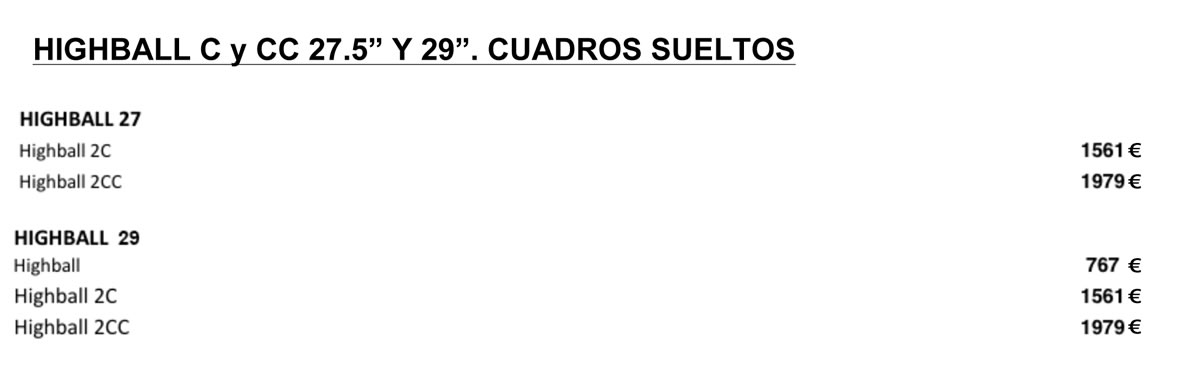Santa Cruz Highball C y CC