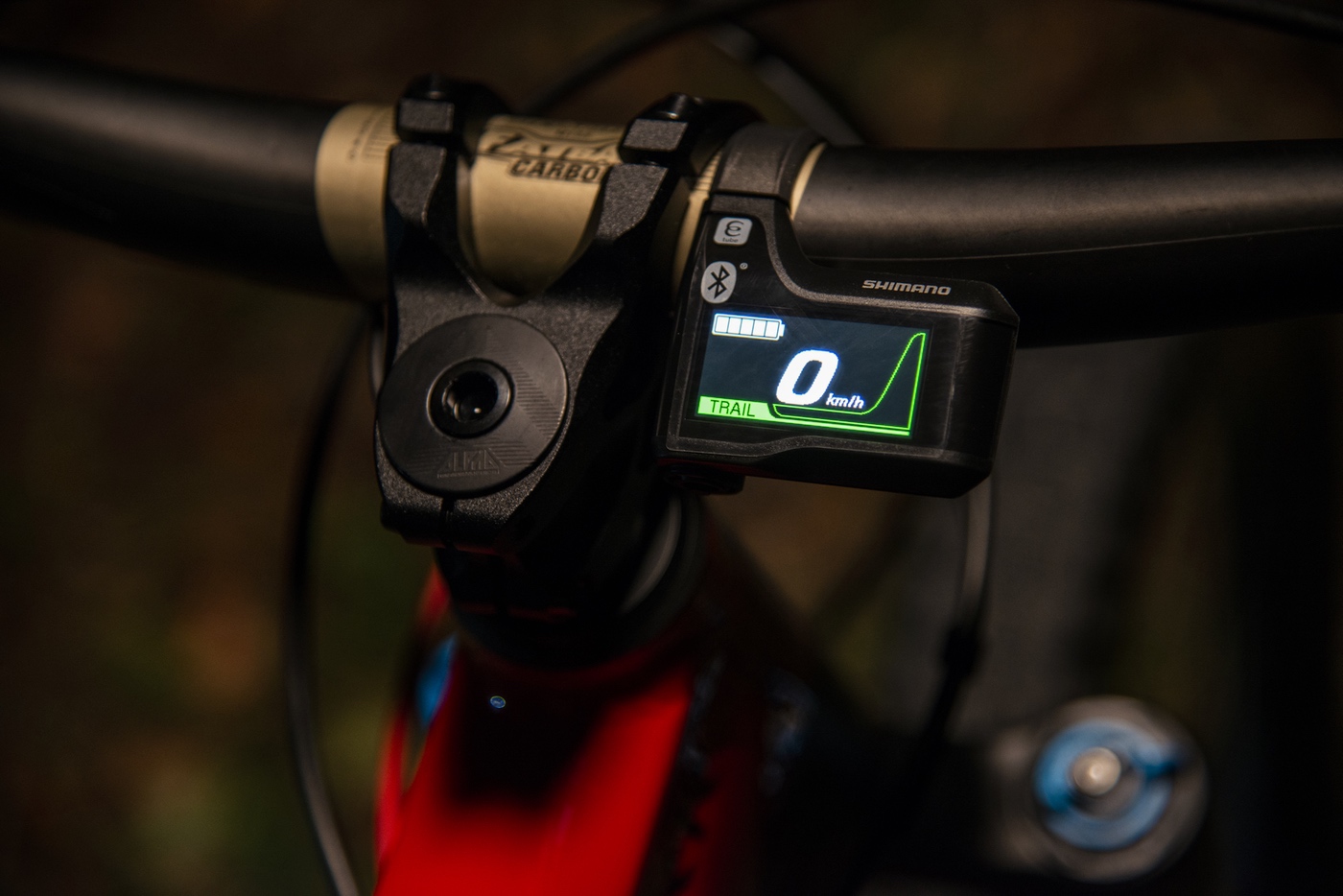 Display del Shimano STEPS E8000 en la Ducati MIG-RR