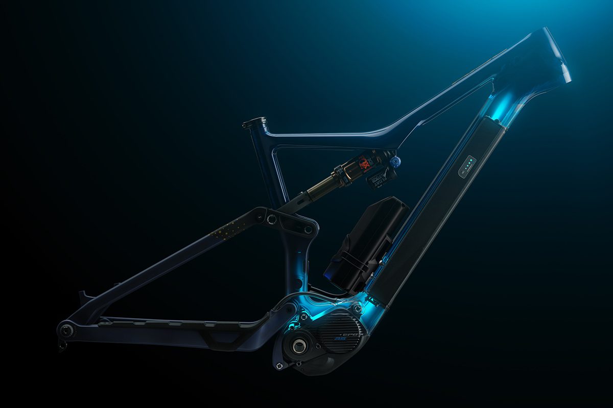Detalle técnico de la Orbea Rise a nivel de motor y batería