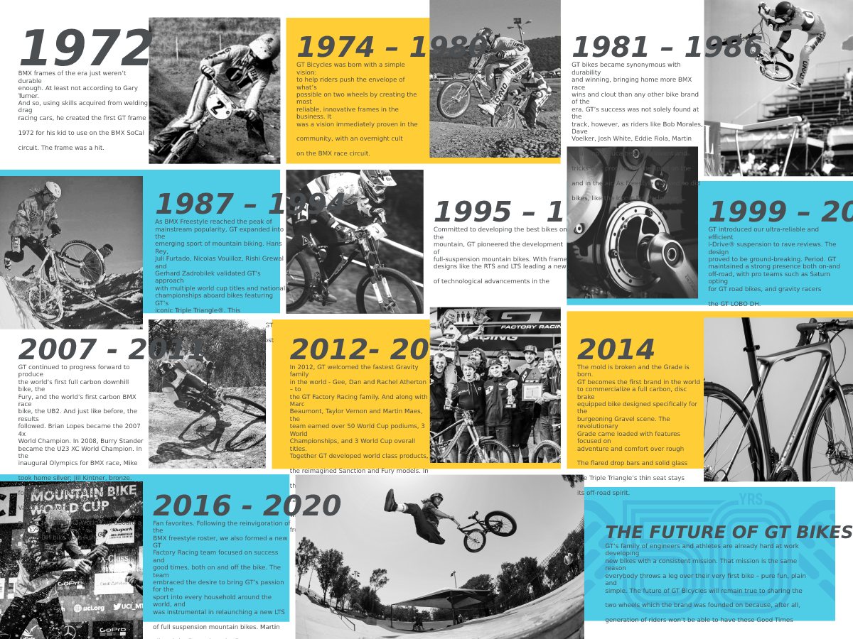 GT Bicycles cumple 50 años y lo celebra con eventos en vivo y contenidos digitales especiales