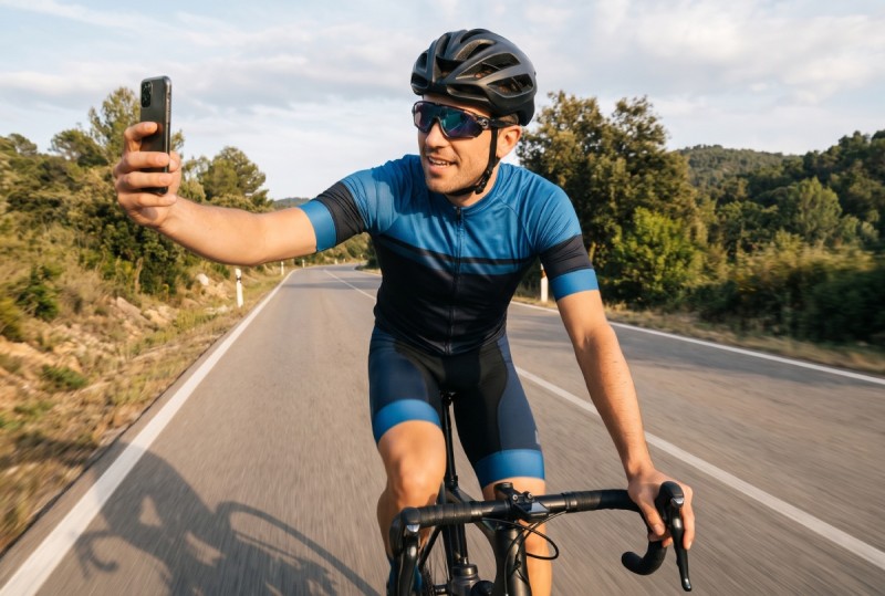 Grabar con el móvil en bici ¿Sabías que te pueden multar?