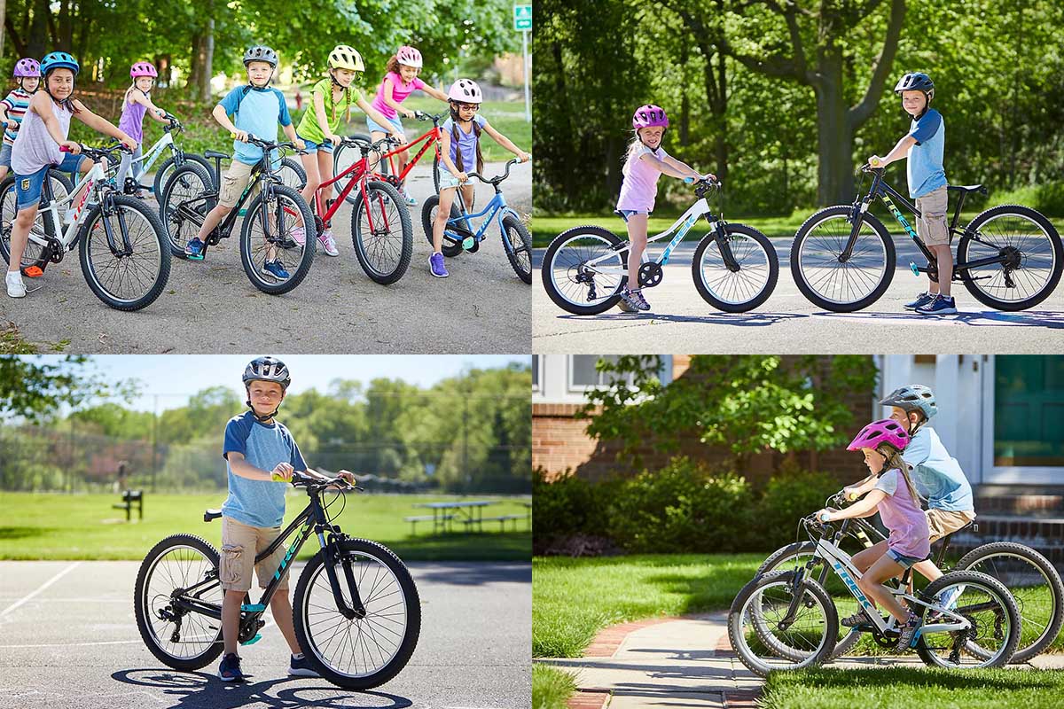 Varias fotos de bicis infantiles de la marca Trek
