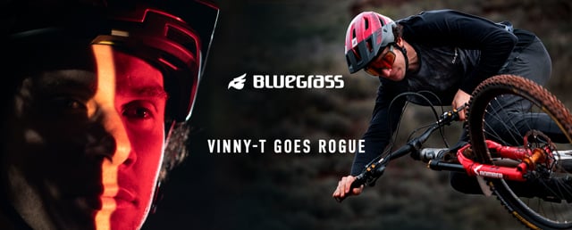 El freerider Vincent Tupin con el nuevo casco Bluegrass Rogue Core Mips